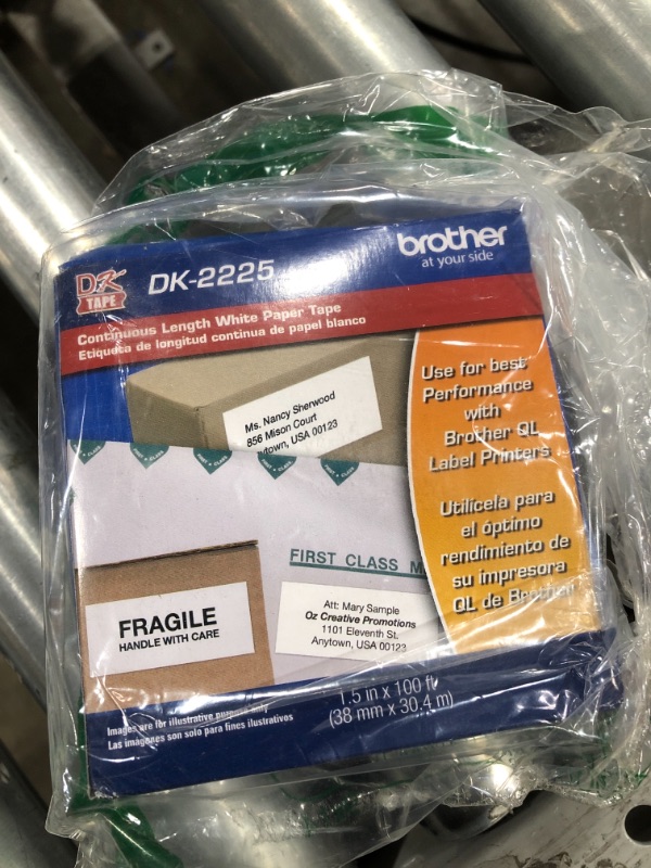 Photo 2 of Brother Printer Continuous Length White Paper Tape (DK2225)