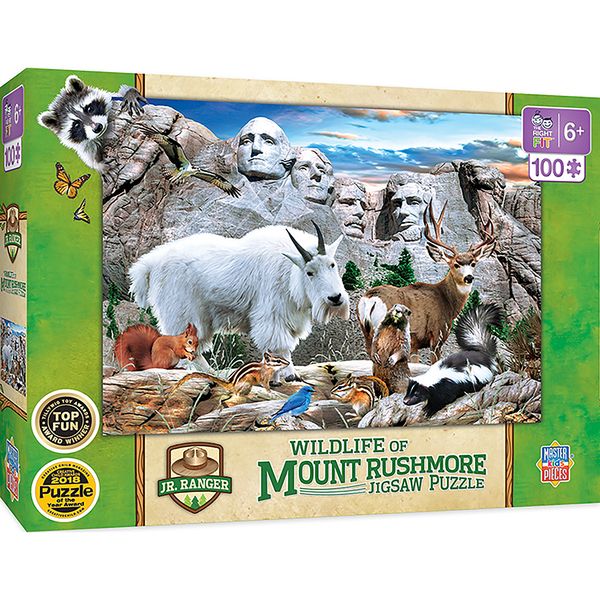 Photo 1 of NATIONAL PARKS - MOUNT RUSHMORE RIGHT FIT 100 PIECE KIDS PUZZLE