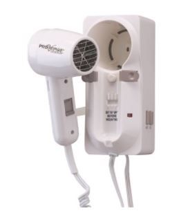 Photo 1 of ProVersa 1600-Watt Wall Mount Hair Dryer in White