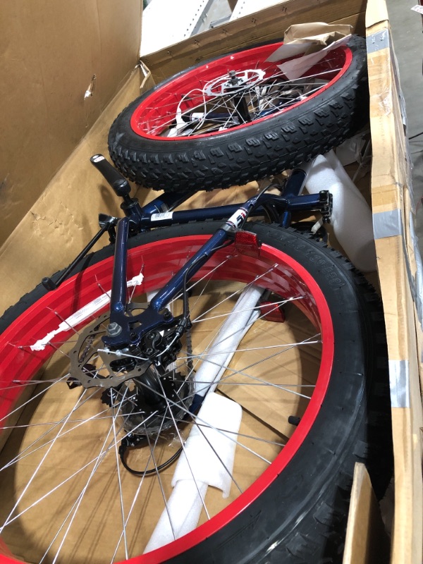 Photo 2 of Mongoose Men's Dolomite 26" Fat Tire Mountain Bike - Navy/Red