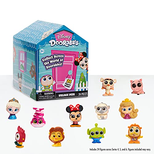 Photo 1 of Disney Doorables Village Peek Pack, Series 4, 5 and 6, Includes 24 Figures, Styles May Vary, Amazon Exclusive, by Just Play
