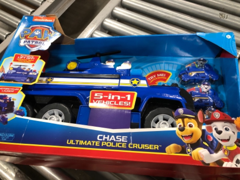 Photo 3 of Paw Patrol, Chase’s 5-in-1 Ultimate Cruiser with Lights and Sounds, for Kids Aged 3 and up
