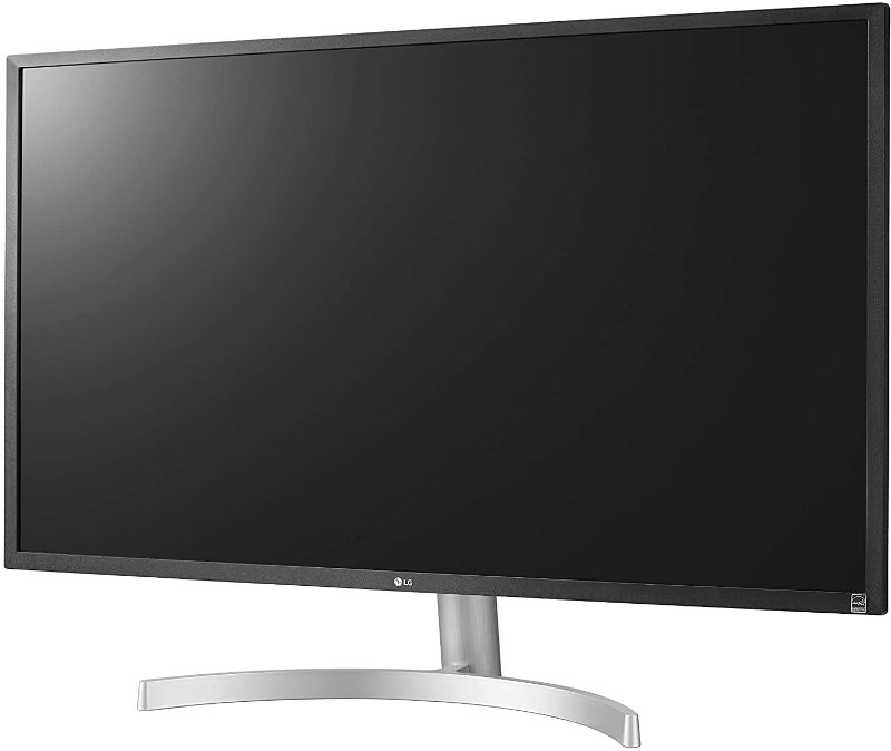 Photo 1 of LG 32UL500-W 32 Inch UHD (3840 x 2160) VA Display with AMD FreeSync, DCI-P3 95% Color Gamut and HDR 10 Compatibility, Silver/White, Silve/White
