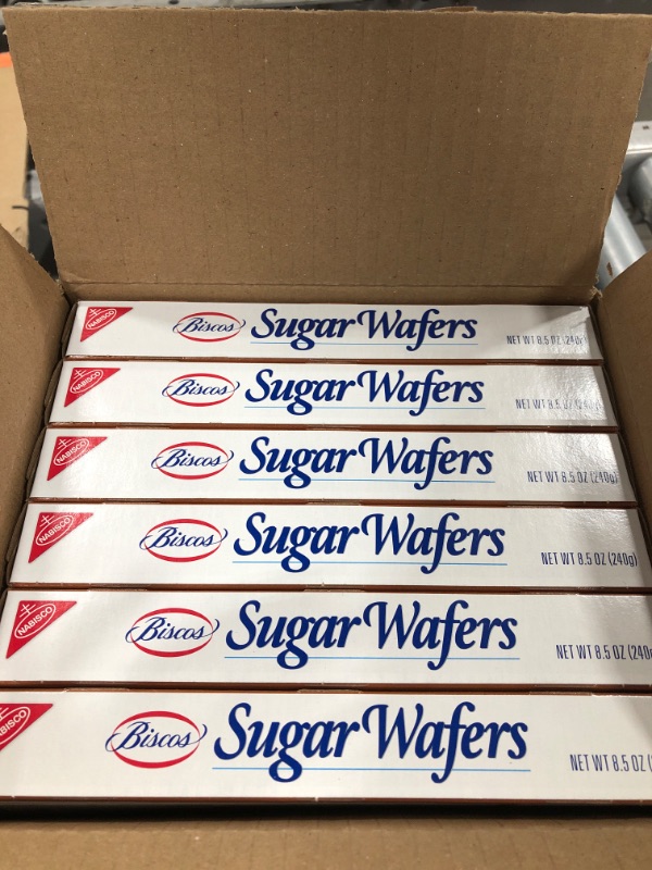 Photo 1 of Biscos Creme Filled Sugar Wafers, 6 - 8.5 oz Boxes ( BEST BY DECEMBER 20, 2021 )

