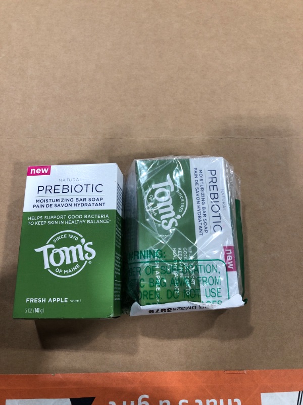 Photo 3 of 2 Pack-- Tom's of Maine Prebiotic Moisturizing Natural Bar Soap, Fresh Apple, 5 oz.
