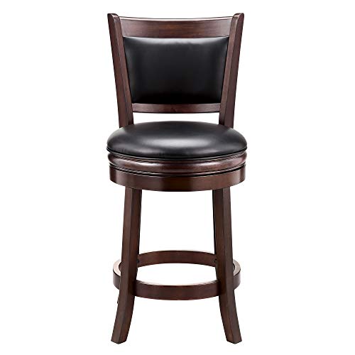 Photo 1 of Ball & Cast Swivel Counter Height Barstool 24 Inch Seat Height Cappuccino CHIPPED & SCRATCHED