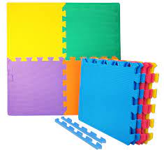 Photo 1 of 12 X 12 INCH INTERLOCKING FOAM PANELS, 36 COUNT ASSORTED COLORS
