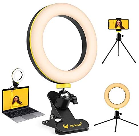 Photo 1 of 6.3” Ring Light, Oldshark Desk Selfie Ring Light with Clamp Mount and Tripod Stand Phone Holder for Laptop Computer, for YouTube Video, Makeup, Selfie, Photography, Live Streaming, Tiktok
