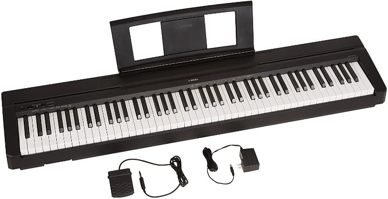 Photo 1 of YAMAHA P71 88-Key Weighted Action Digital Piano with Sustain Pedal and Power Supply