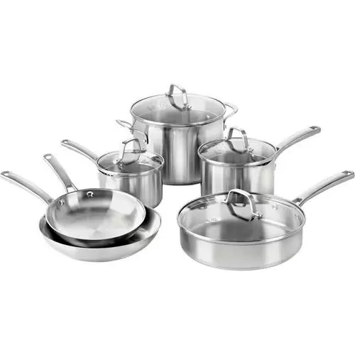 Photo 1 of Calphalon Classic Stainless Steel 10-pc. Cookware Set