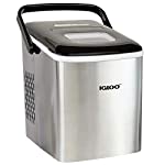 Photo 1 of Igloo ICEB26HNSS Automatic Self-Cleaning Portable Electric Countertop Ice Maker Machine With Handle, 26 Pounds in 24 Hours, 9 Ice Cubes Ready in 7 minutes, With Ice Scoop and Basket, Stainless
