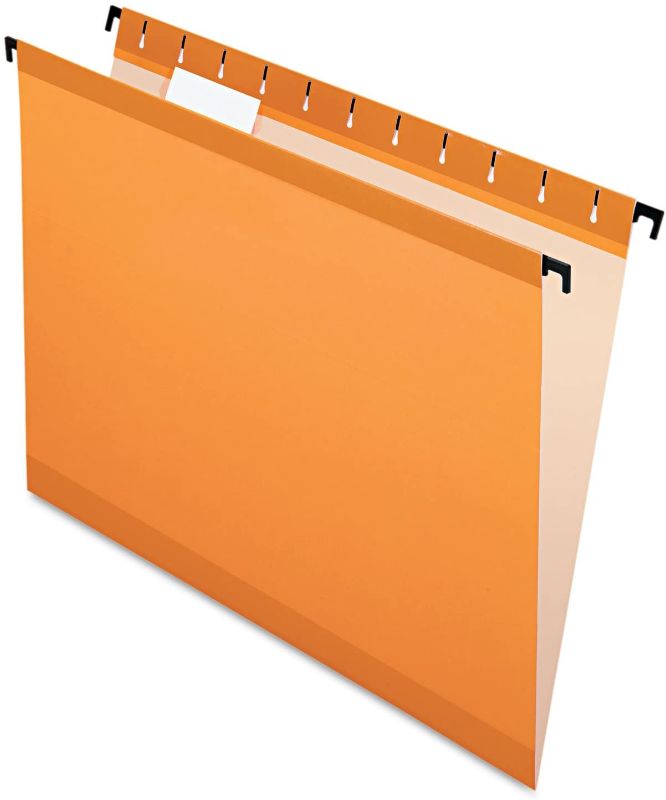 Photo 1 of Pendaflex SureHook Hanging File Folders - Letter Size, Orange
