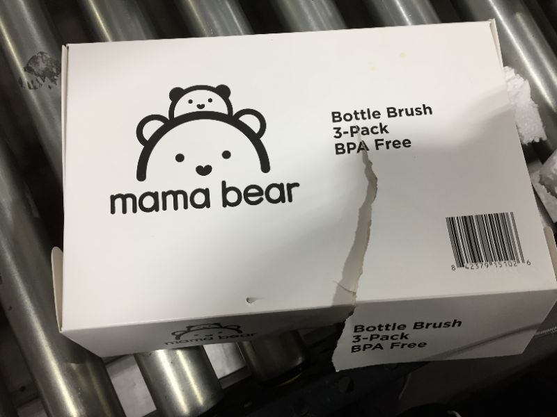 Photo 3 of Amazon Brand - Mama Bear Bottle Brush (Pack of 3)