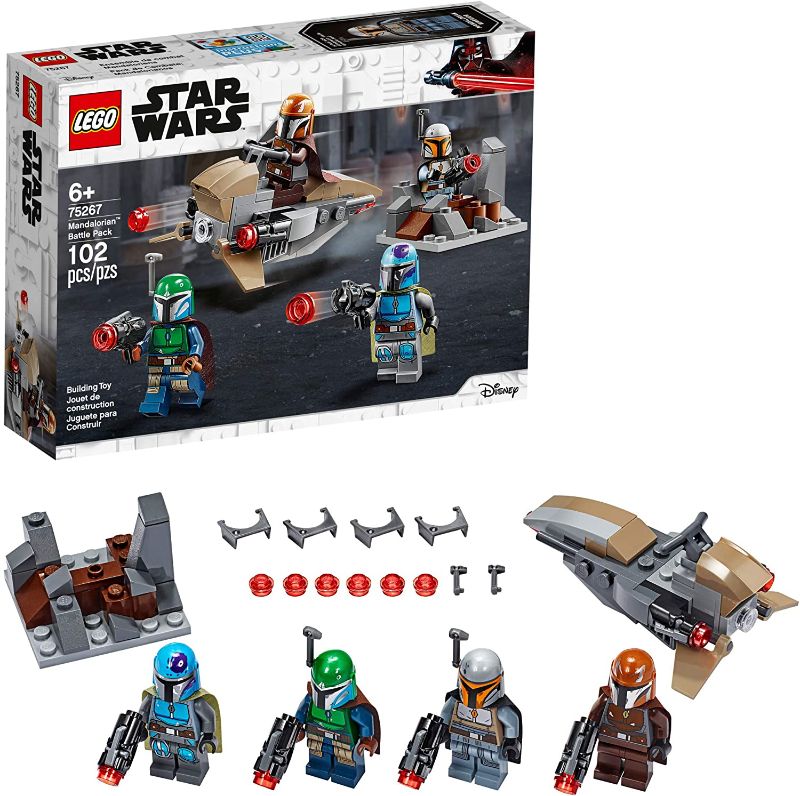 Photo 1 of LEGO Star Wars Mandalorian Battle Pack 75267 Mandalorian Shock Troopers and Speeder Bike Building Kit; Great Gift Idea for Any Fan of Star Wars: The Mandalorian TV Series (102 Pieces)
