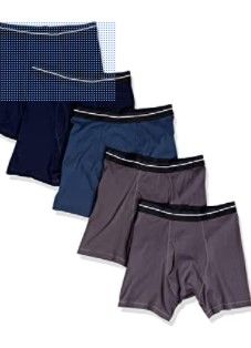 Photo 1 of Amazon Essentials Men's 5-Pack Tag-Free Boxer Briefs size 2xl