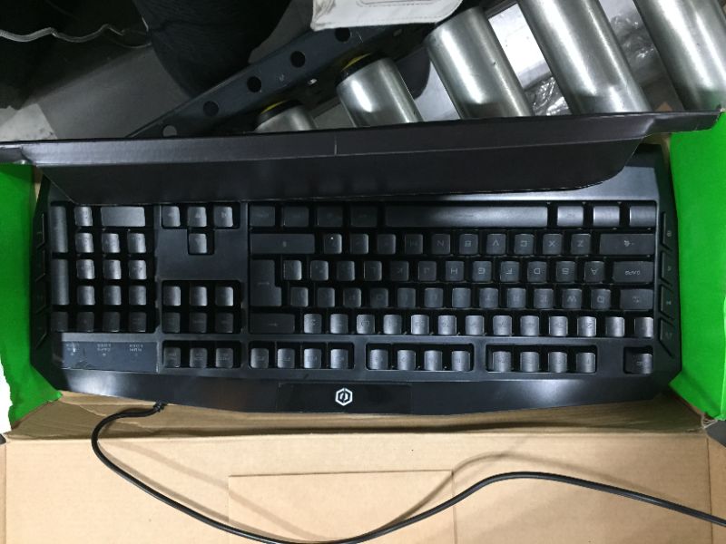 Photo 2 of CyberPowerPC Cyber Power PC USB Wired Red LED Multimedia Gaming Keyboard
