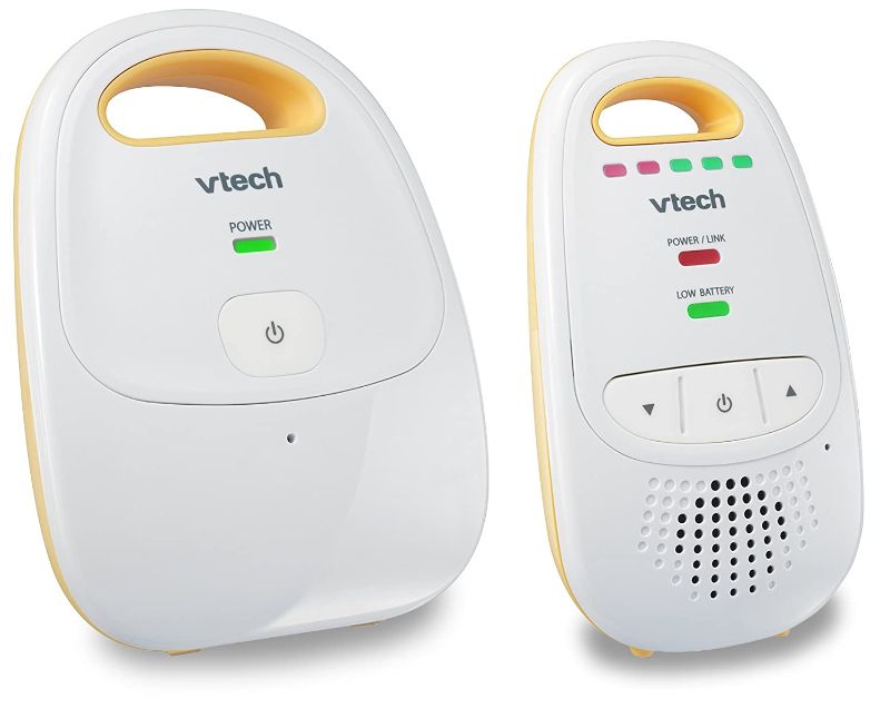 Photo 1 of VTech Upgraded Audio Baby Monitor with 1 Up-Graded Parent Unit with Rechargeable Battery with Best-in-Class Long Range, Privacy Guaranteed DECT 6 Transmissions, Cystal-Clear Sound, Yellow
