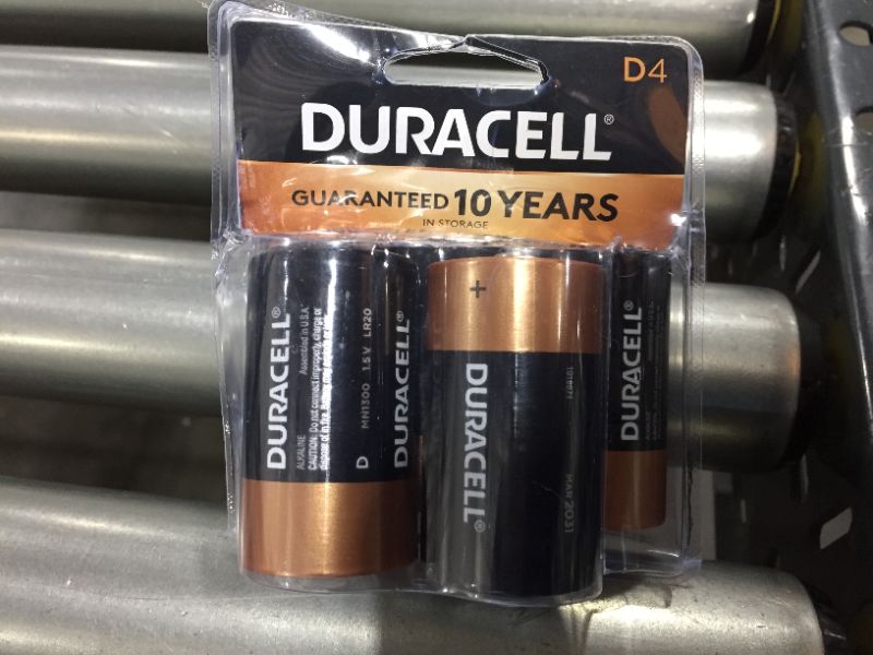 Photo 2 of Duracell - Coppertop D Alkaline Batteries 4.00 ct
