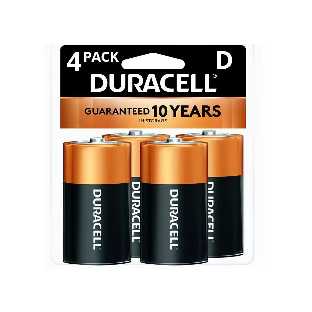 Photo 1 of Duracell - Coppertop D Alkaline Batteries 4.00 ct
