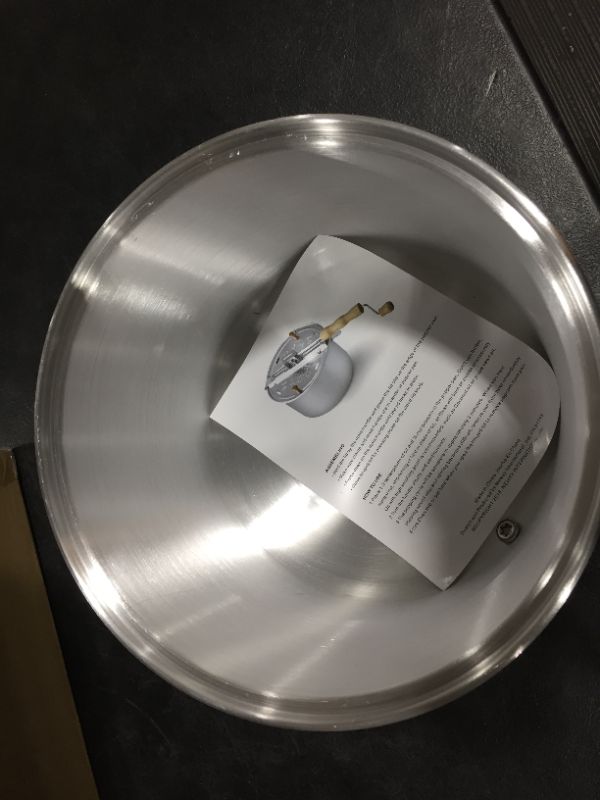 Photo 1 of Cook N Home 02626 6 Quart Aluminium Stovetop Popcorn Popper Silver
