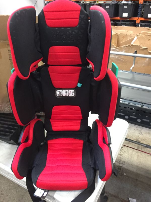 Photo 1 of mifold hifold fit-and-fold Highback Booster Seat, – Adjustable Narrow, Foldable Booster Car Seat for Everyday, Travel, Carpooling and More – Racing Red
