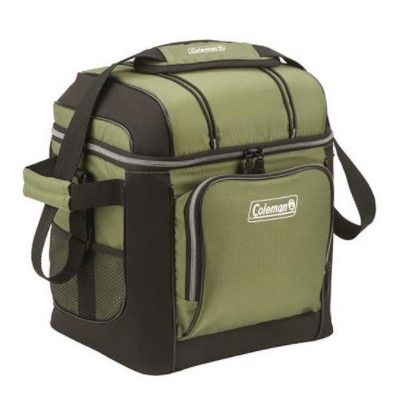 Photo 1 of Coleman 30-Can Soft Cooler Bag, Green
