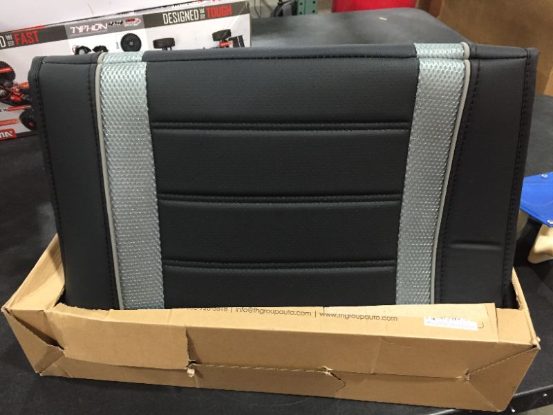 Photo 3 of FH Group  Gray/Black Leatherette Car Seat Cushions 
