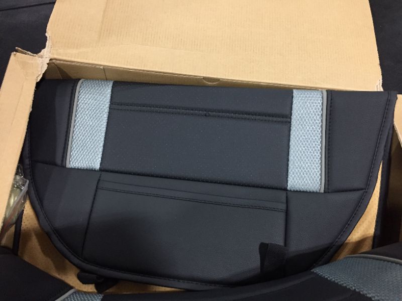 Photo 2 of FH Group  Gray/Black Leatherette Car Seat Cushions 
