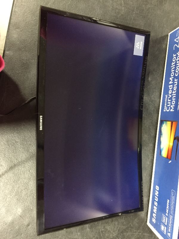 Photo 2 of SAMSUNG 23.5” CF396 Curved Computer Monitor, AMD FreeSync for Advanced Gaming, 4ms Response Time, Wide Viewing Angle, Ultra Slim Design, LC24F396FHNXZA, Black/ SELLING PARTS ONLY 
