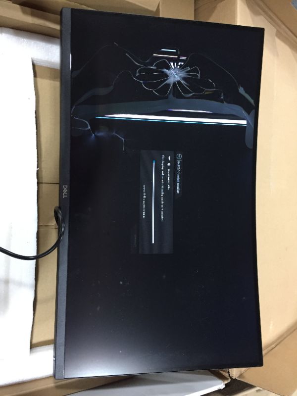 Photo 2 of Dell 144Hz Gaming Monitor 27 Inch Curved Monitor with FHD (1920 x 1080) Display, Gray/SELLING FOR PARTS ONLY 
