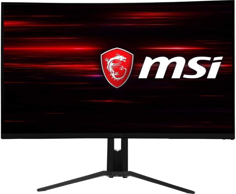 Photo 1 of MSI 32" Full HD RGB LED Non-Glare Super Narrow Bezel 1ms 2560 x 1440 144Hz Refresh Rate Free Sync Height Adjustable Curved Gaming Monitor (Optix MAG321CQR),Black
