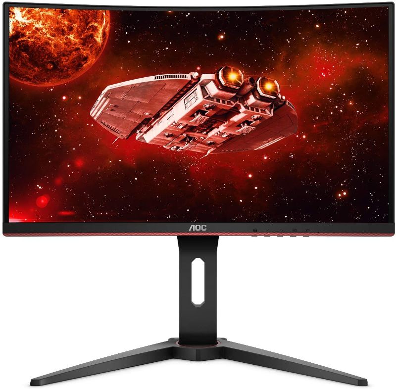 Photo 1 of AOC CQ27G1 27" Curved Frameless Gaming Monitor QHD/2K,/ SELLIN FOR PARTS ONLY 