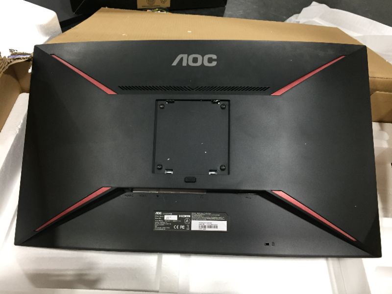 Photo 3 of AOC CQ27G1 27" Curved Frameless Gaming Monitor QHD/2K,/ SELLIN FOR PARTS ONLY 