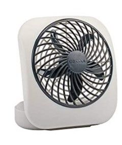 Photo 1 of O2COOL 10-inch Portable Fan with AC Adapter & 5-inch Portable Fan, Grey