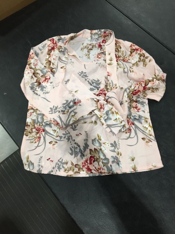 Photo 1 of Pink Floral Blouse Sm