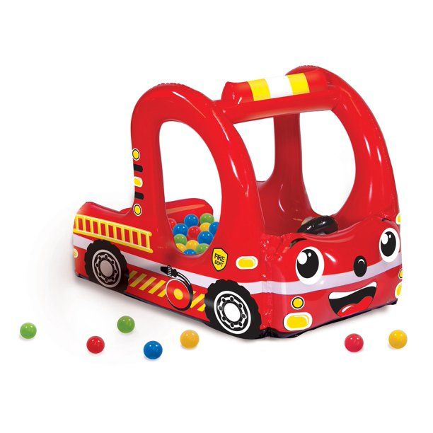 Photo 1 of Banzai Rescue Fire Truck Play Center Inflatable Ball Pit 