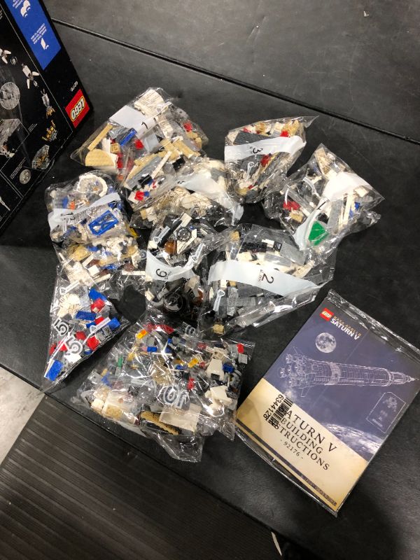 Photo 2 of LEGO Ideas NASA Apollo Saturn V 92176 Outer Space Model Rocket for Kids and Adults, Science Building Kit (1969 Pieces)