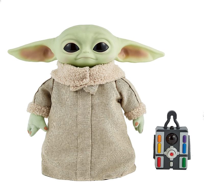 Photo 1 of Star Wars Grogu, The Child, 12-in Plush Motion RC Toy from The Mandalorian, Collectible Stuffed Remote Control Character for Movie Fans of All Ages, 3 Years and Older