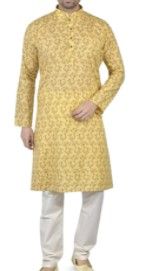 Photo 1 of Tathastu Mens Cotton Kurta Pyjama Set Size38