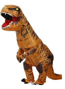 Photo 1 of KOOYNN Inflatable Dinosaur T-REX Costume Halloween Blow up Costumes Adult