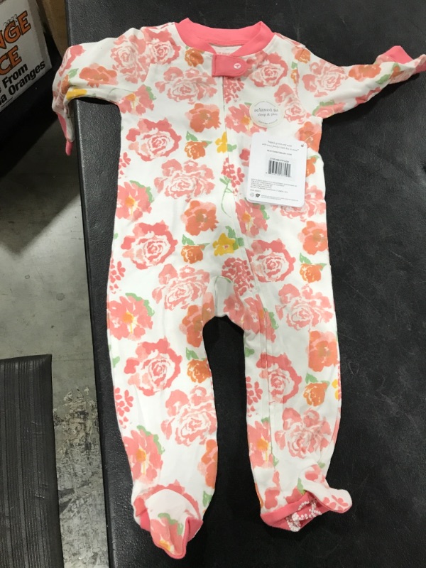 Photo 1 of Burt's Bees Baby® Baby Girls' Rosy Spring Organic Cotton Sleep N' Play - Pink 3-6m