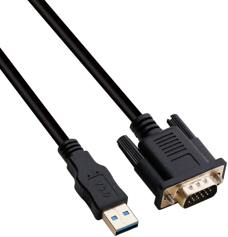 Photo 1 of USB 3.0 to VGA Cable, BENFEI USB 3.0 to VGA Male to Male Cable - 6 Feet