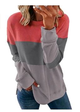 Photo 1 of SWEET POISON Womens Casual Tie Dye Loose Pullover Sweatshirt Long Sleeve Crewneck Tops XXL