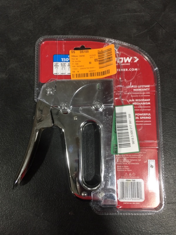 Photo 2 of Arrow T50 Heavy Duty Staple Gun Chrome
