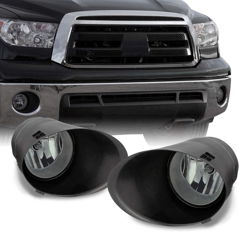 Photo 1 of For 2007-2013 Toyota Tundra Pickup Truck Bumper Driving Smoke Fog Lights w/Bulb + Switch +Wiring Harness