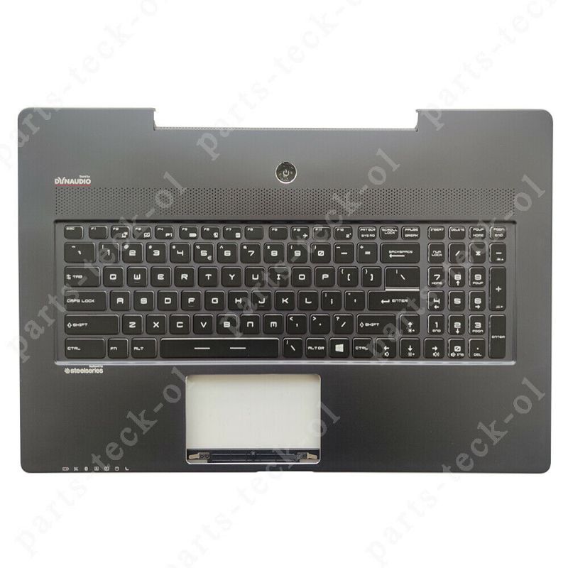 Photo 1 of New For MSI GS70 Upper Case Blue Palmrest Cover Keyboard Full Colorful Backlit