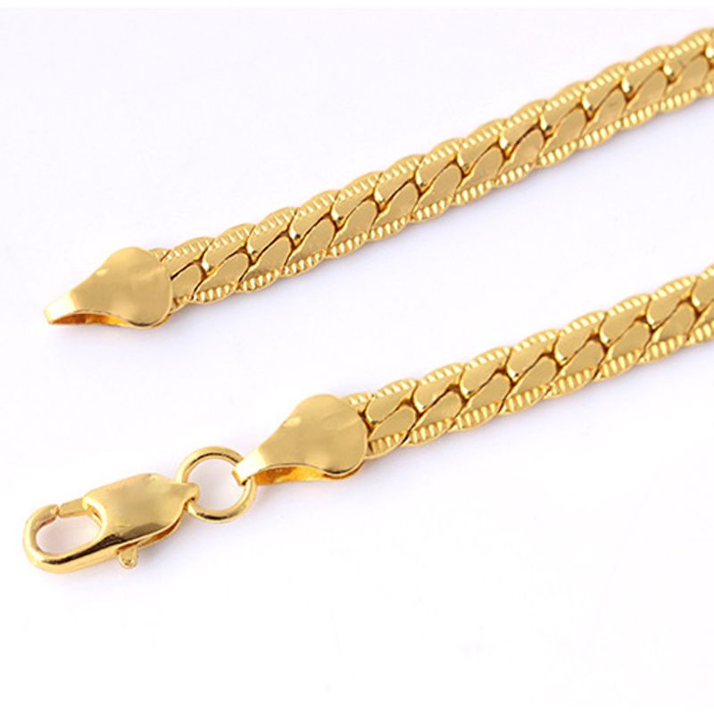 Photo 1 of Unisex Men's Punk Gold Bracelet Chain Wristband Bangle Hip Hop Jewelry