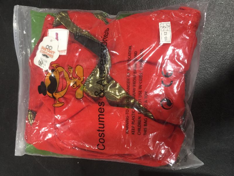 Photo 2 of PGOND Boys Red Ninja Halloween Costume For Kids, SIZE 10-12
