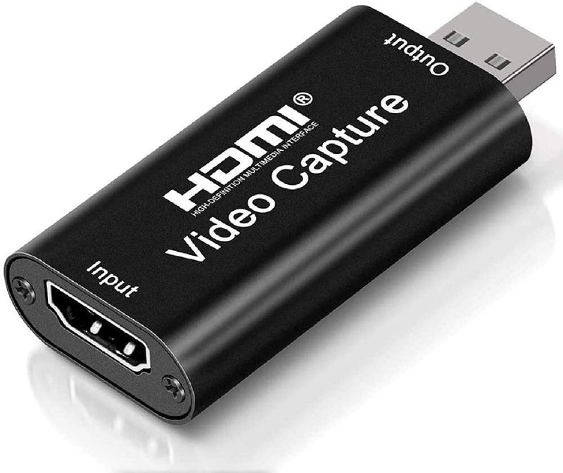 Photo 1 of 4K HDMI Video Capture Card, Cam Link Card Game Capture Card Audio Capture Adapter HDMI to USB 2.0 Record Capture Device for Streaming, Live Broadcasting, Video Conference, Teaching, Gaming(Black)
