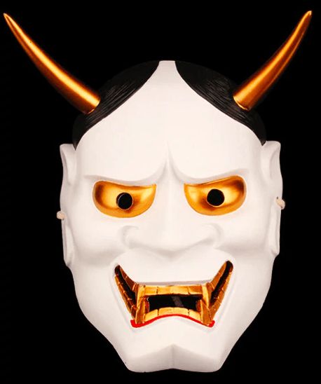 Photo 1 of White Oni Demon Mask